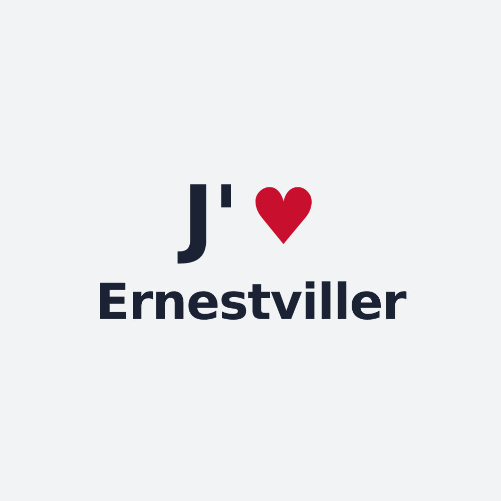 Poster personnalisé Ernestviller — design J'aime Ernestviller