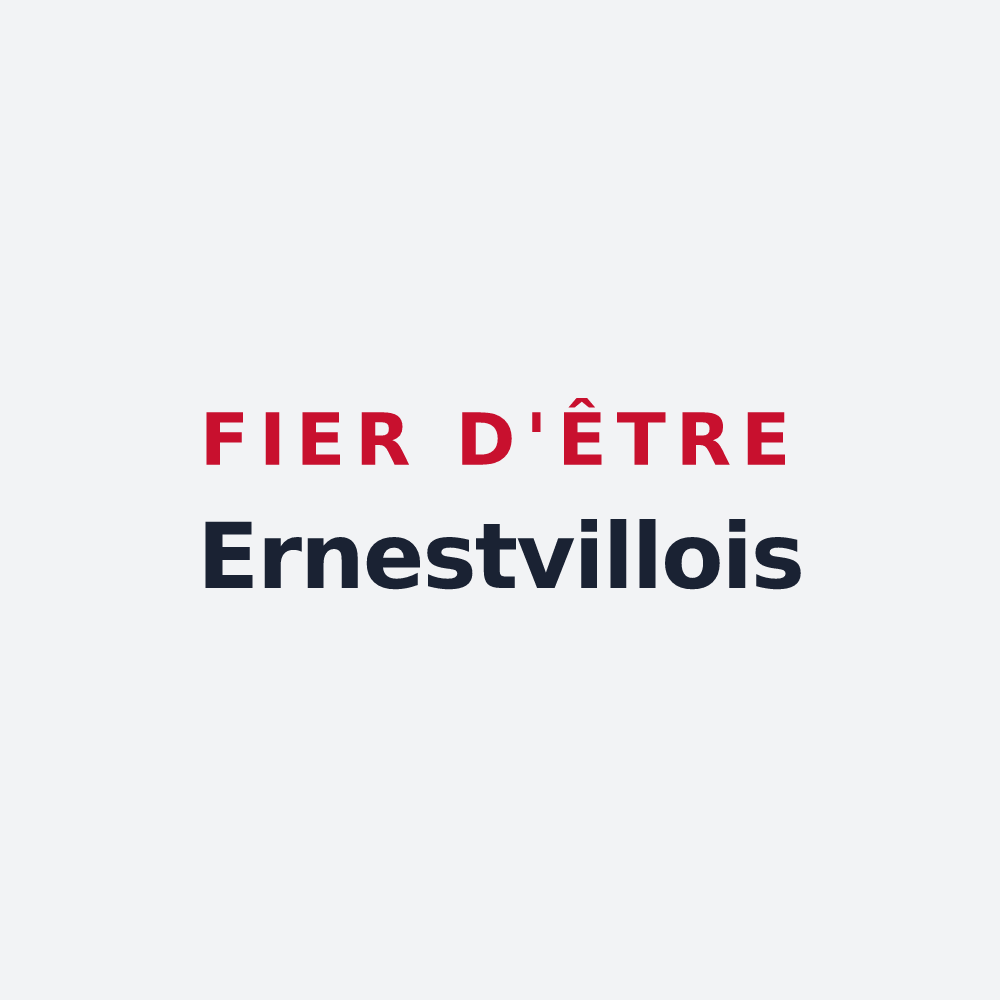 Poster « Fier d'être Ernestvillois » — design pour Ernestviller