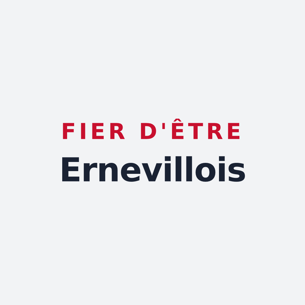 Poster « Fier d'être Ernevillois » — design pour Erneville-aux-Bois