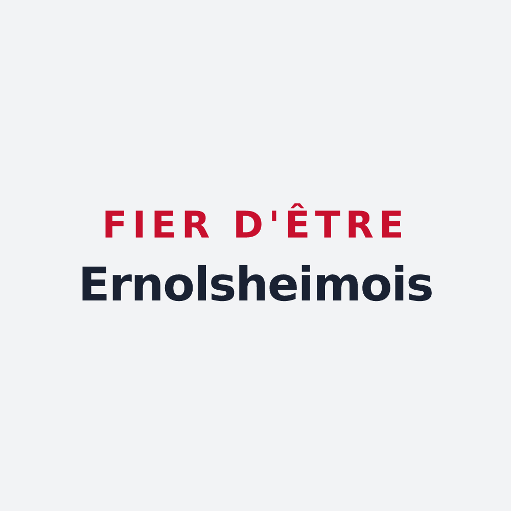 Poster « Fier d'être Ernolsheimois » — design pour Ernolsheim-Bruche