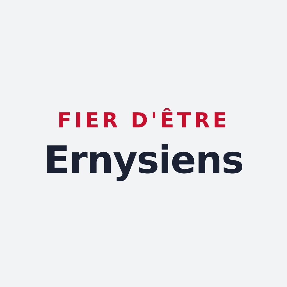 Poster « Fier d'être Ernysiens » — design pour Erny-Saint-Julien