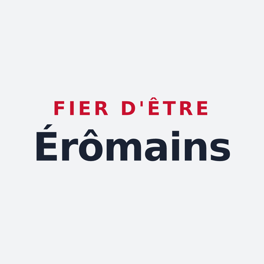 Poster « Fier d'être Érômains » — design pour Érôme