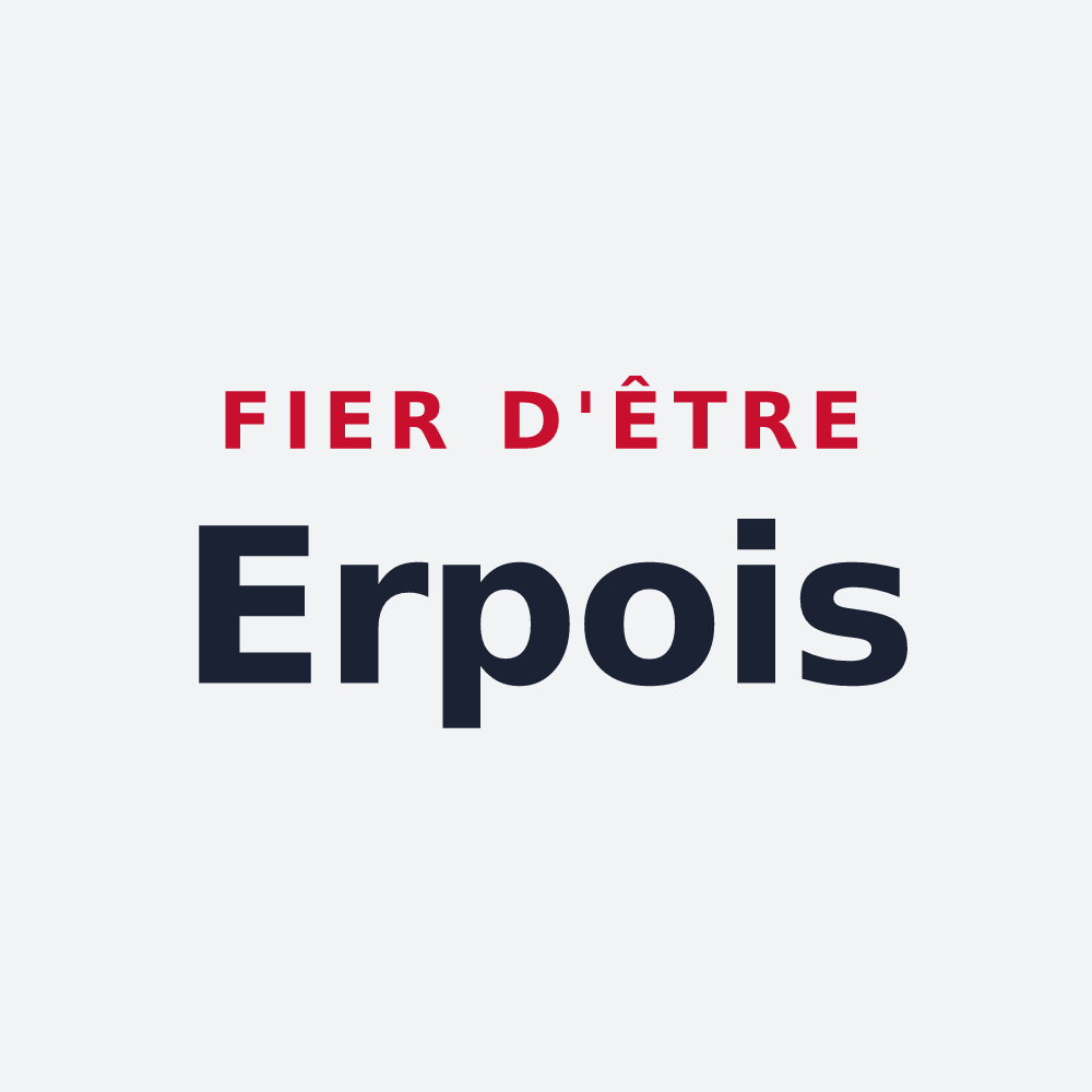 Poster « Fier d'être Erpois » — design pour Erp