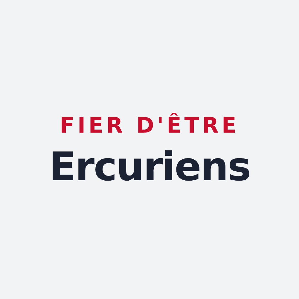 Poster « Fier d'être Ercuriens » — design pour Erquery