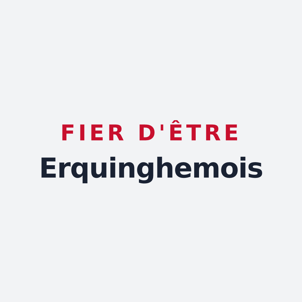 Poster « Fier d'être Erquinghemois » — design pour Erquinghem-le-Sec