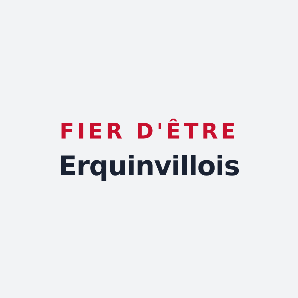 Poster « Fier d'être Erquinvillois » — design pour Erquinvillers