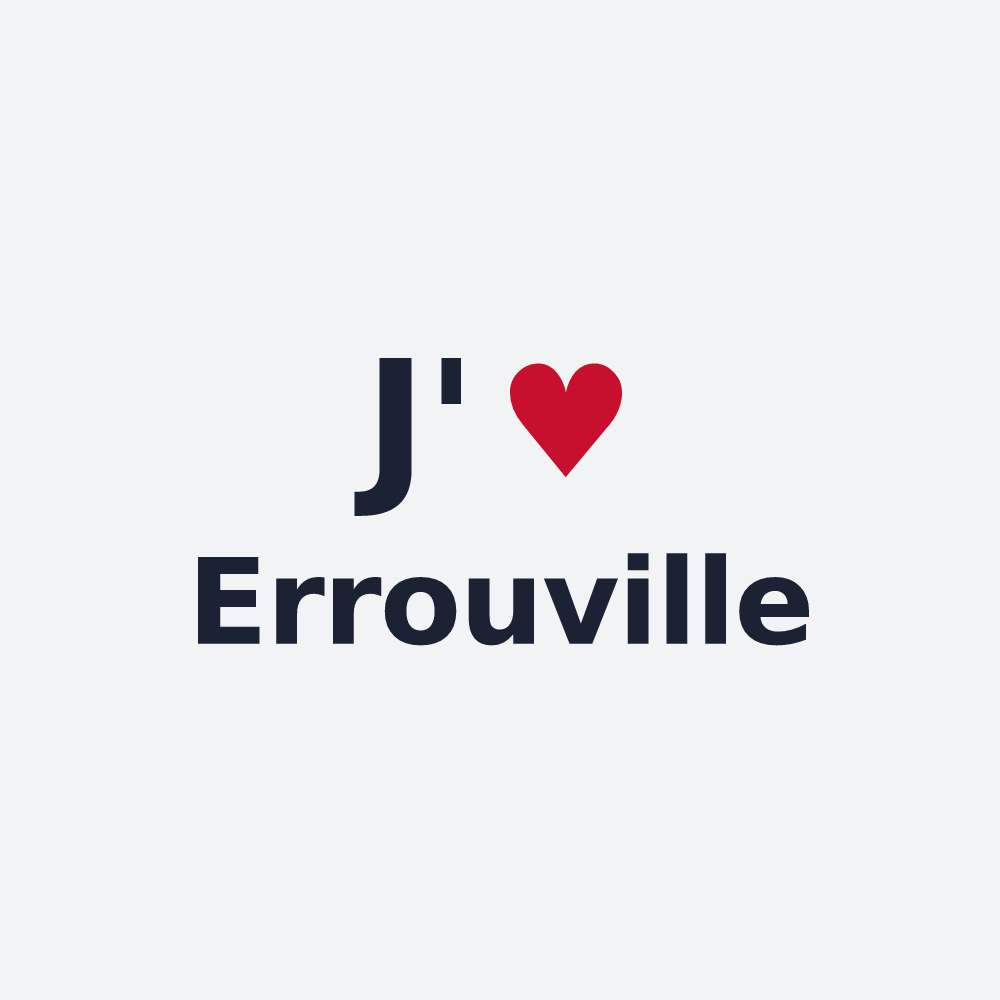 Poster personnalisé Errouville — design J'aime Errouville