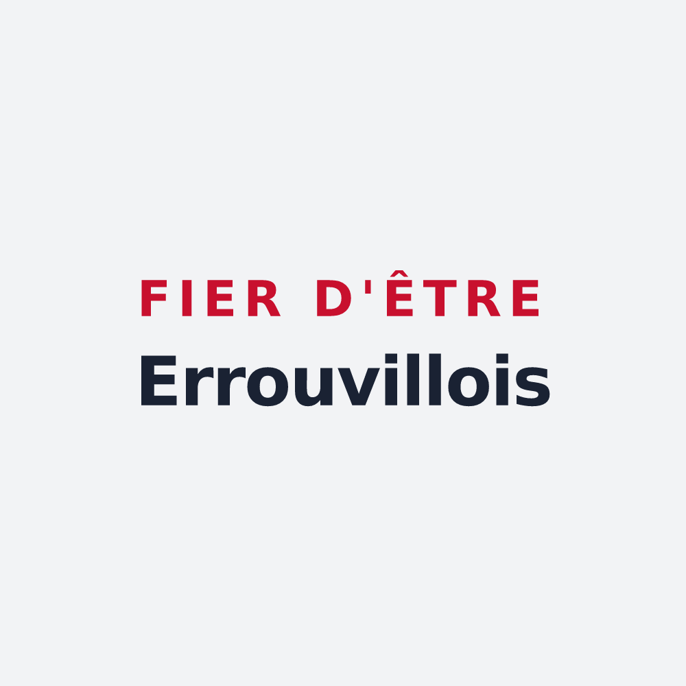 Poster « Fier d'être Errouvillois » — design pour Errouville