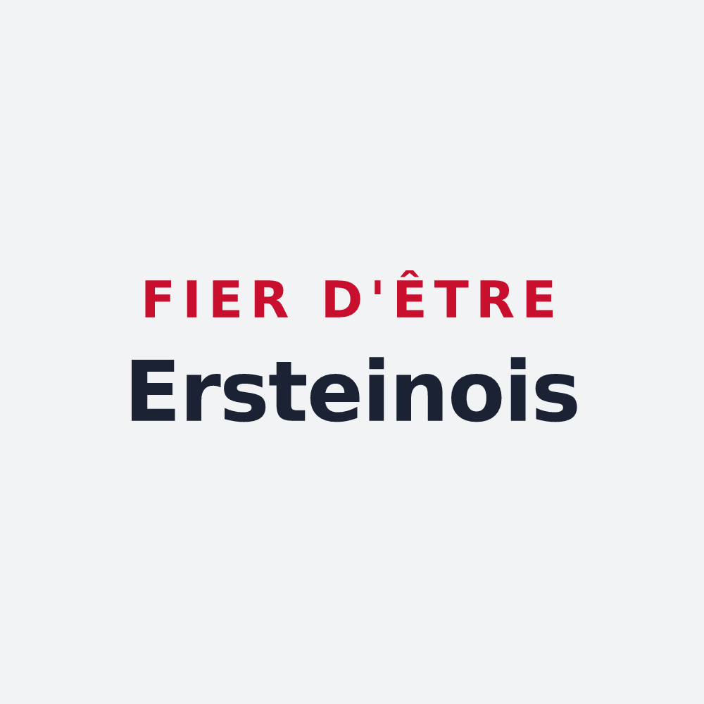 Poster « Fier d'être Ersteinois » — design pour Erstein