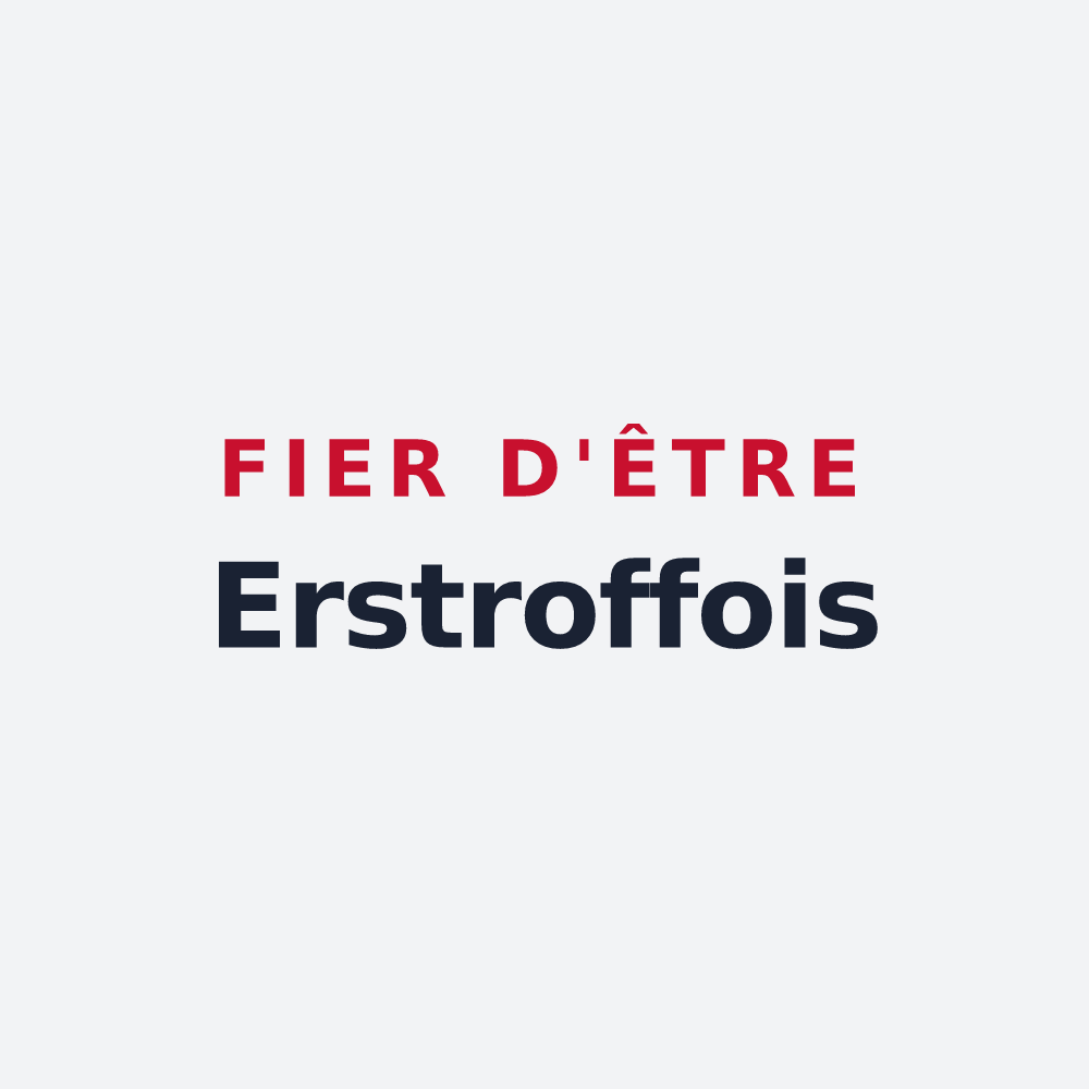 Poster « Fier d'être Erstroffois » — design pour Erstroff