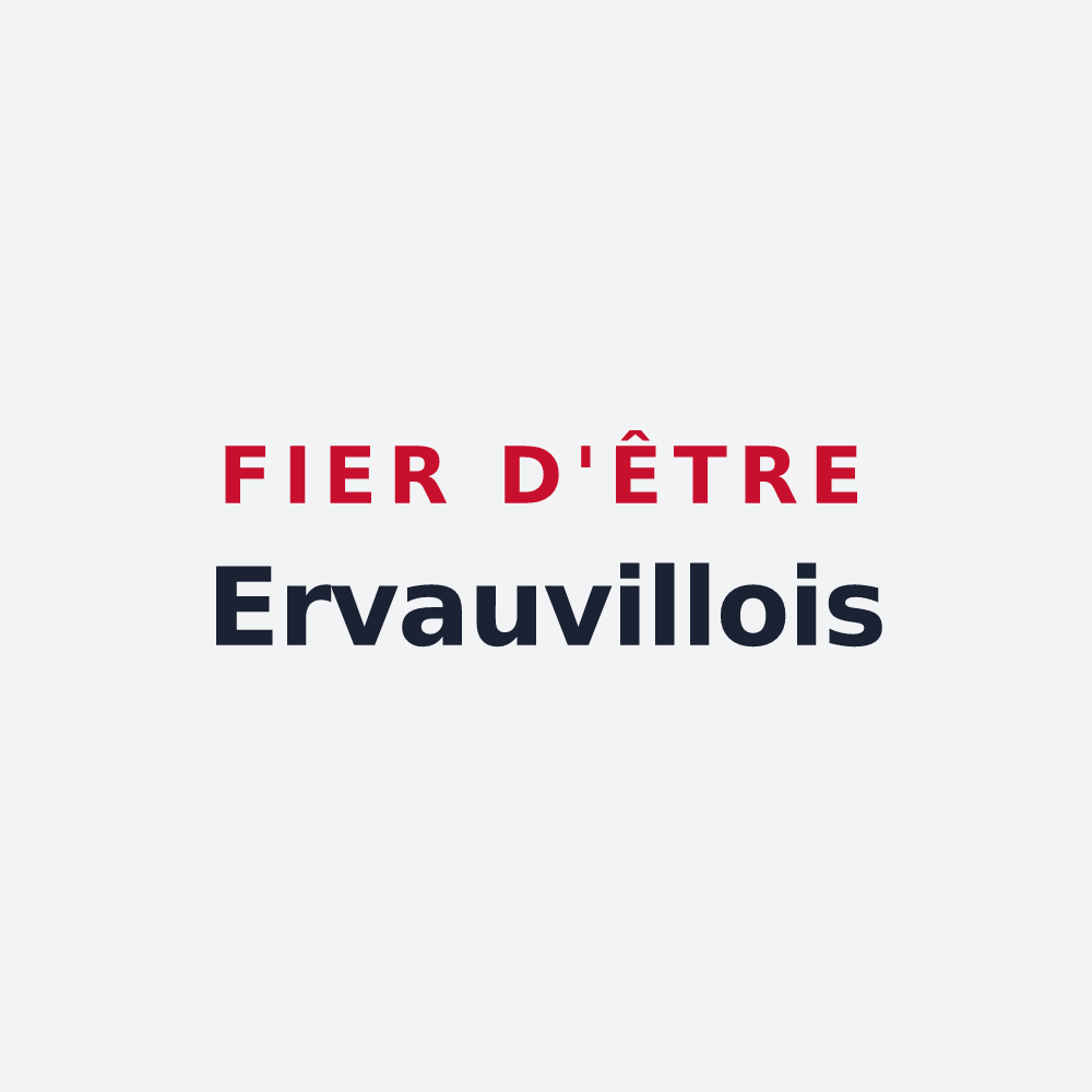 Poster « Fier d'être Ervauvillois » — design pour Ervauville