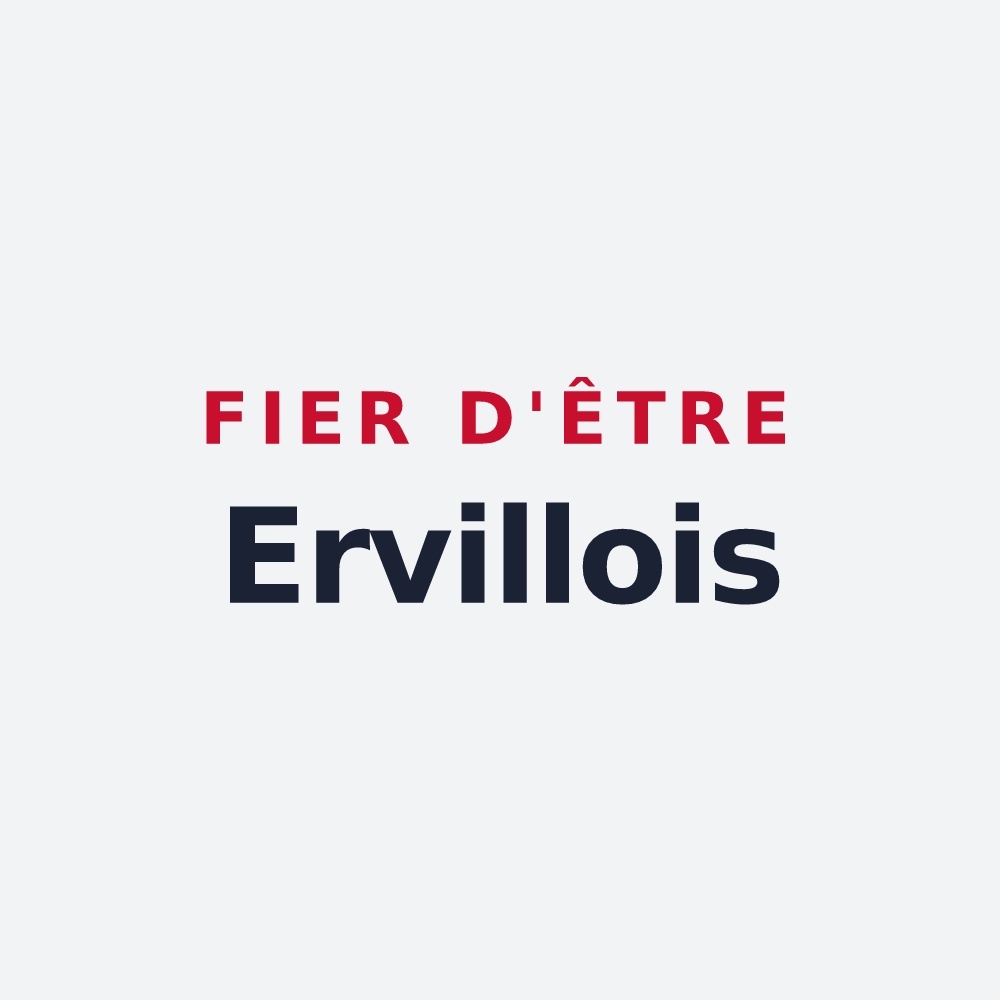 Poster « Fier d'être Ervillois » — design pour Ervillers
