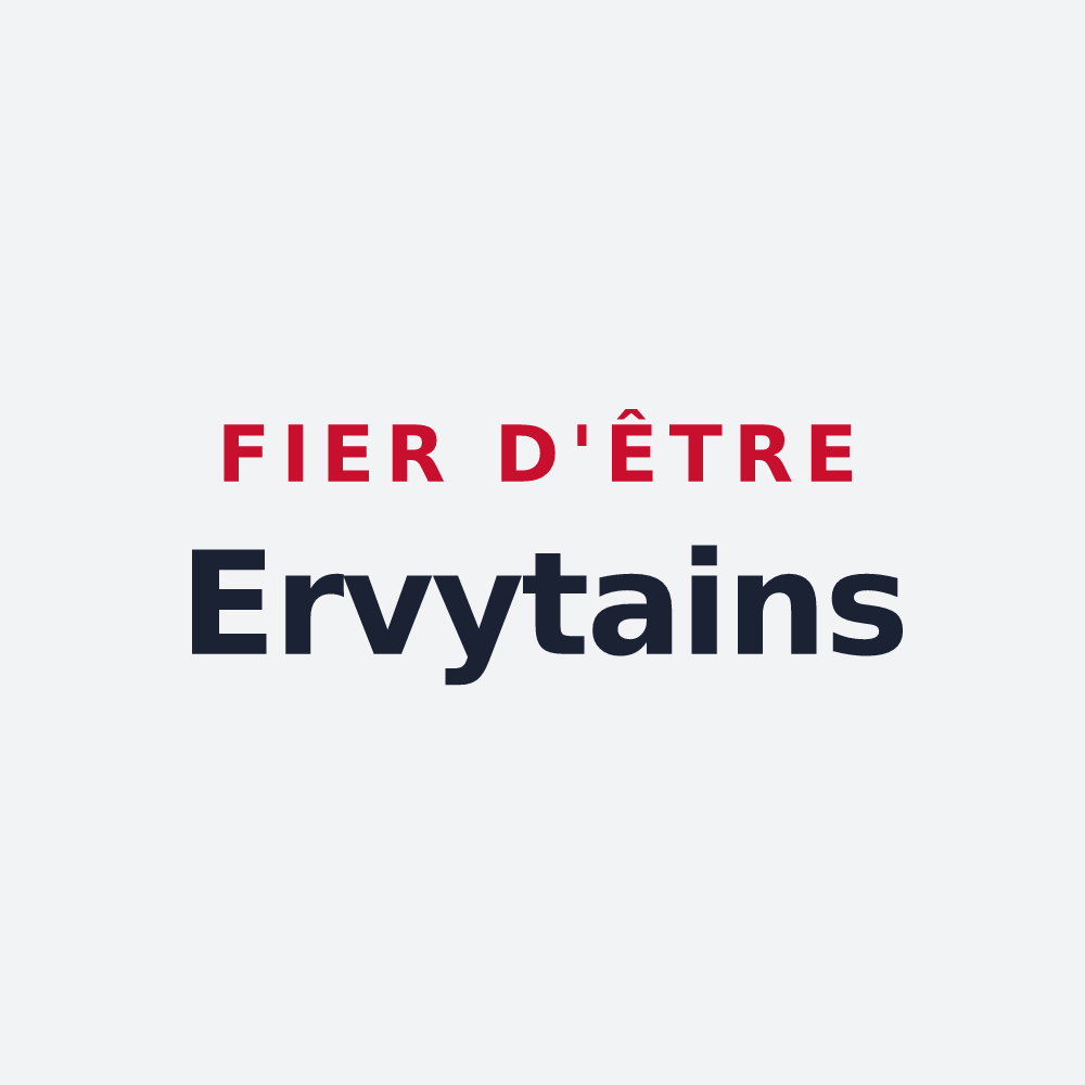 Poster « Fier d'être Ervytains » — design pour Ervy-le-Châtel