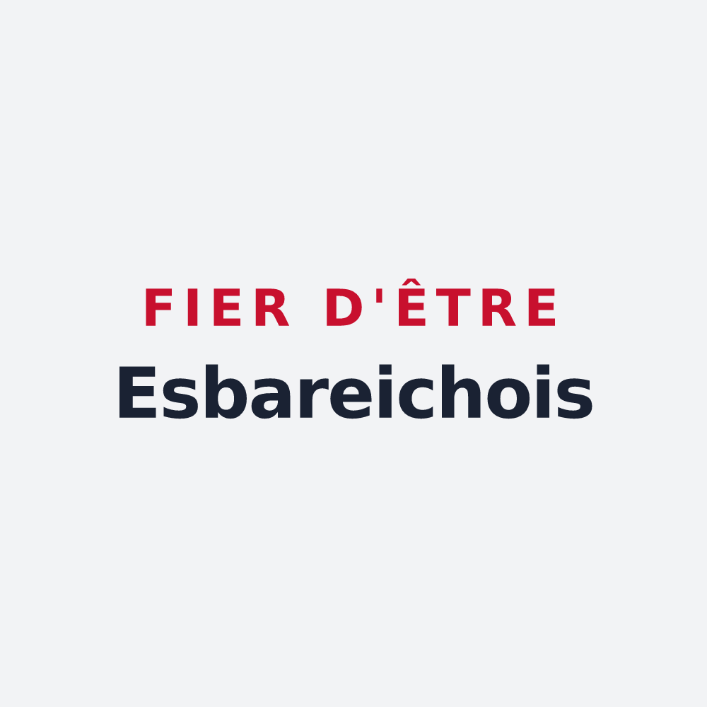 Poster « Fier d'être Esbareichois » — design pour Esbareich