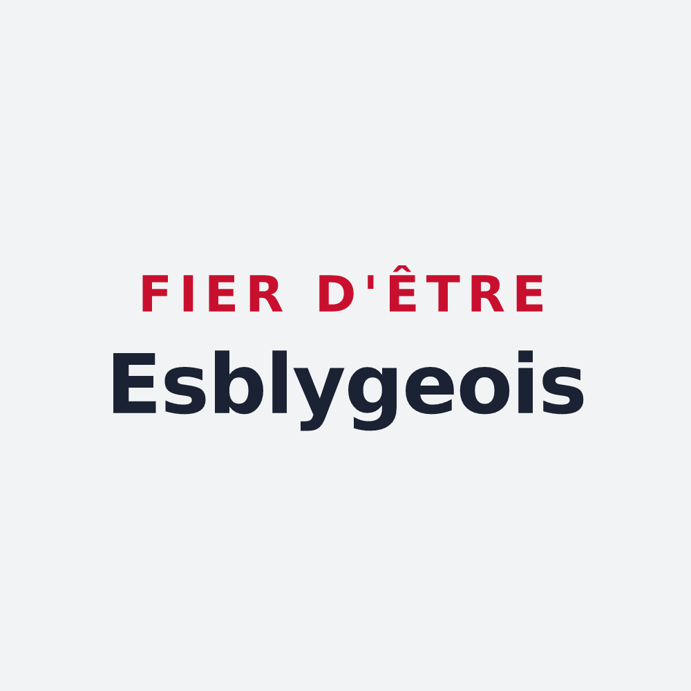 Poster « Fier d'être Esblygeois » — design pour Esbly