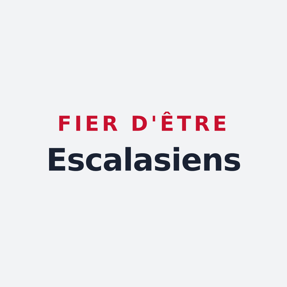 Poster « Fier d'être Escalasiens » — design pour Escala