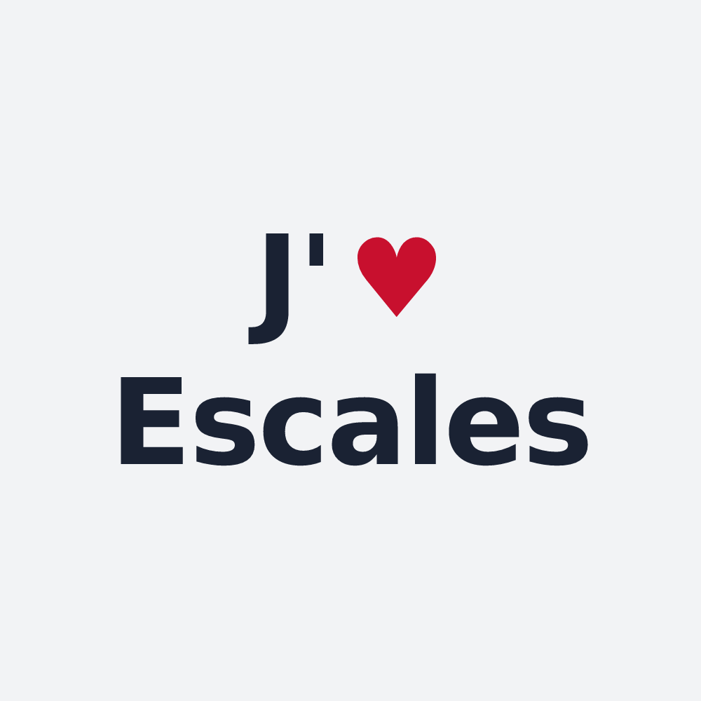Poster personnalisé Escales — design J'aime Escales