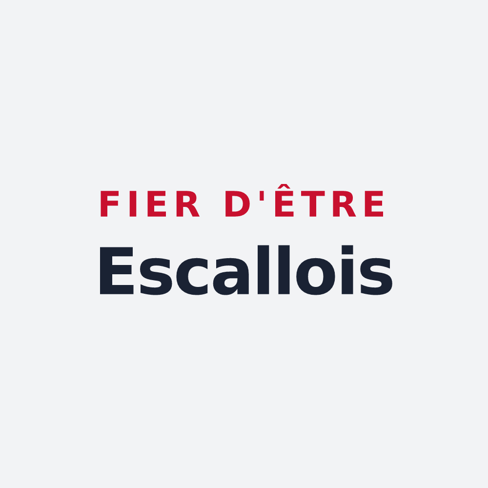 Poster « Fier d'être Escallois » — design pour Escalles