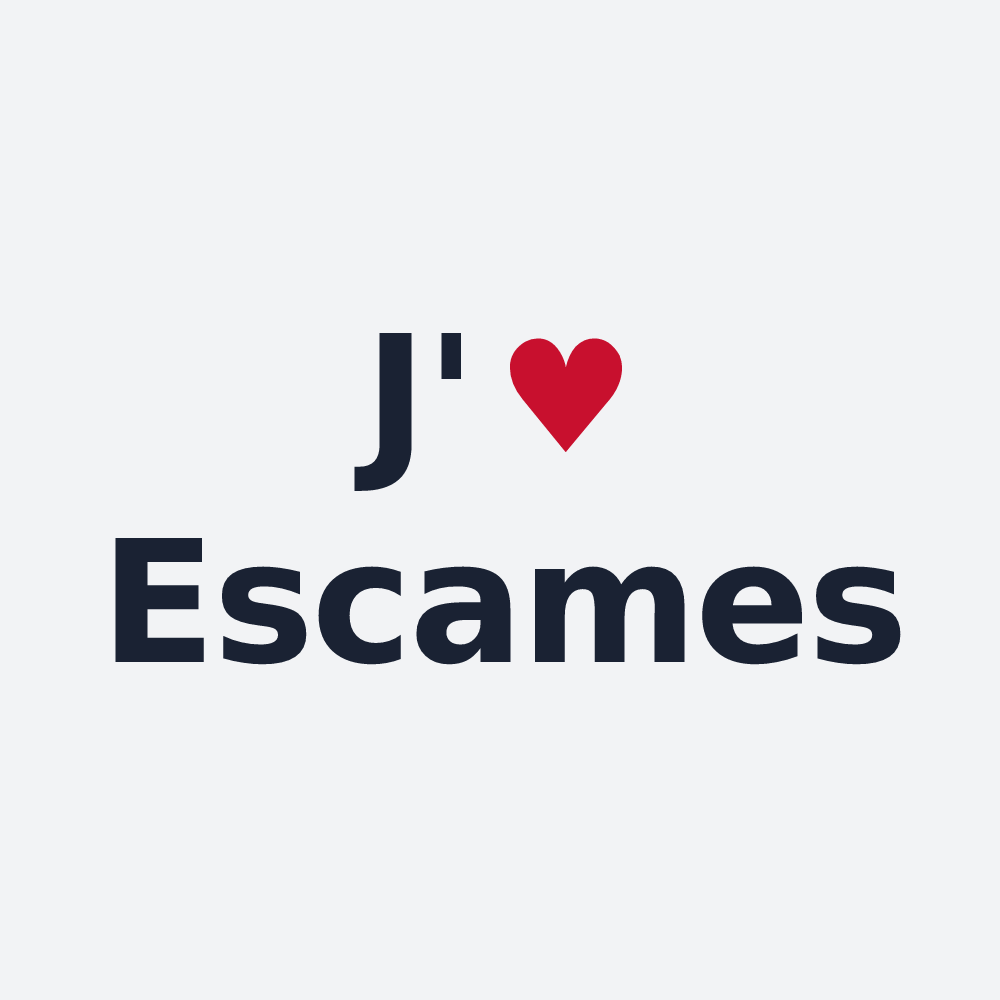 Poster personnalisé Escames — design J'aime Escames