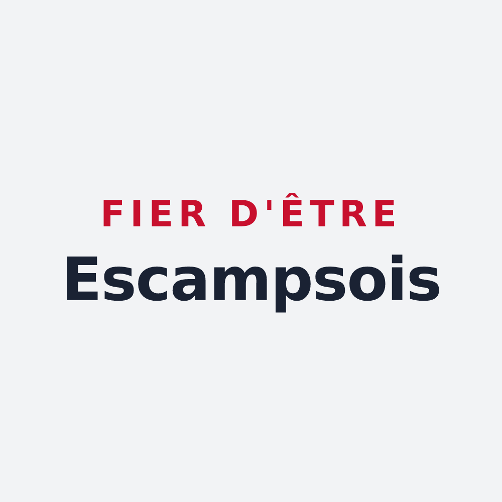 Poster « Fier d'être Escampsois » — design pour Escamps