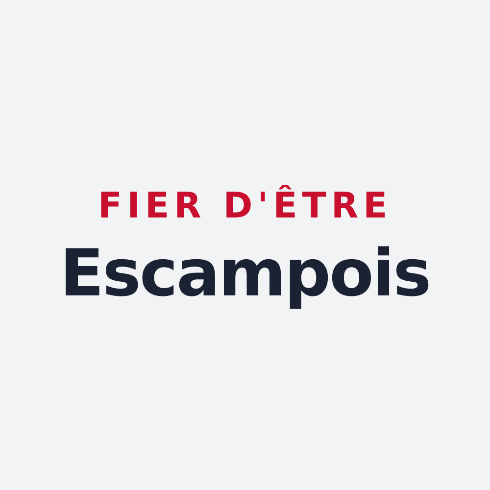 Poster « Fier d'être Escampois » — design pour Escamps
