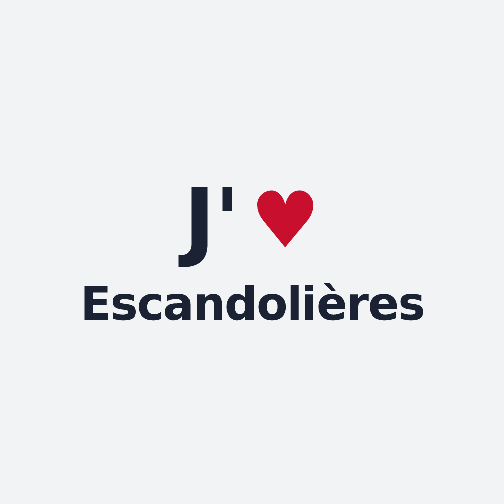 Poster personnalisé Escandolières — design J'aime Escandolières