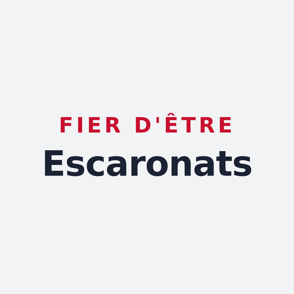 Poster « Fier d'être Escaronats » — design pour Escaro