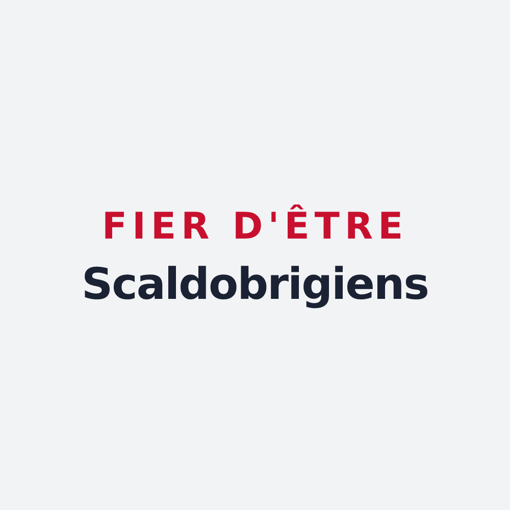 Poster « Fier d'être Scaldobrigiens » — design pour Escaudœuvres