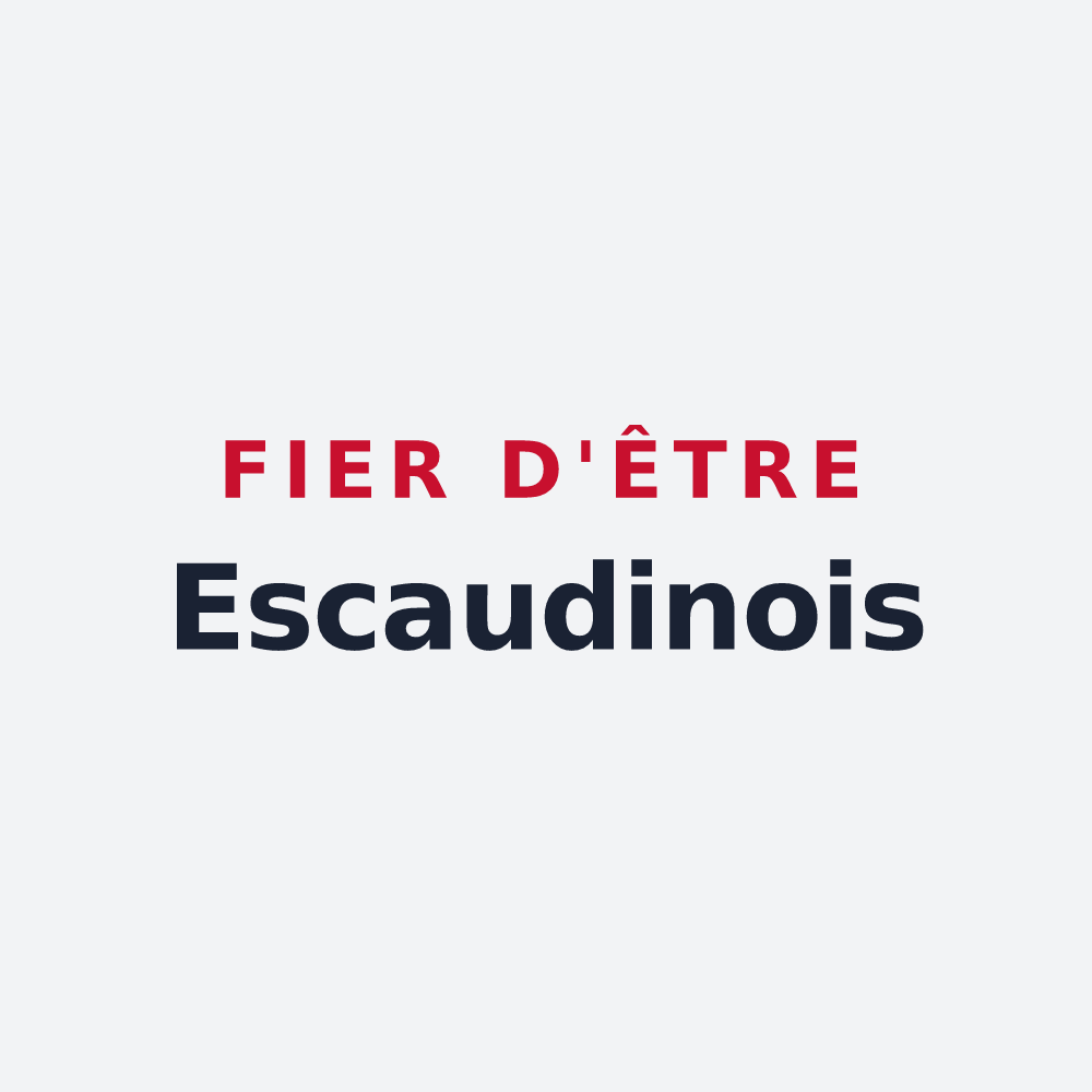 Poster « Fier d'être Escaudinois » — design pour Escaudain
