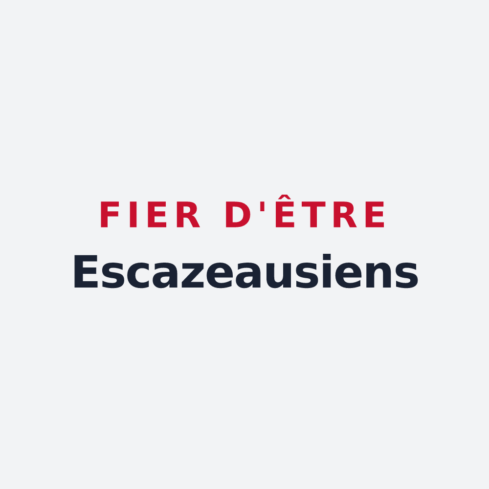 Poster « Fier d'être Escazeausiens » — design pour Escazeaux