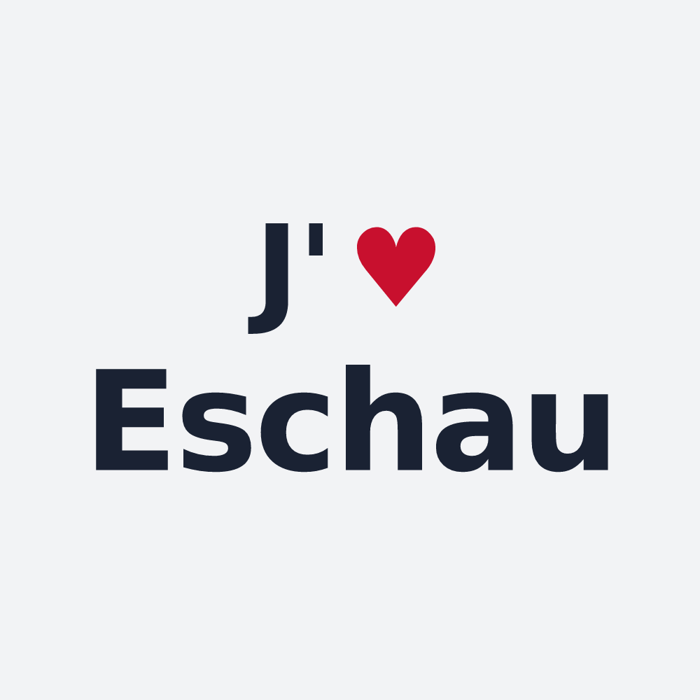 Poster personnalisé Eschau — design J'aime Eschau