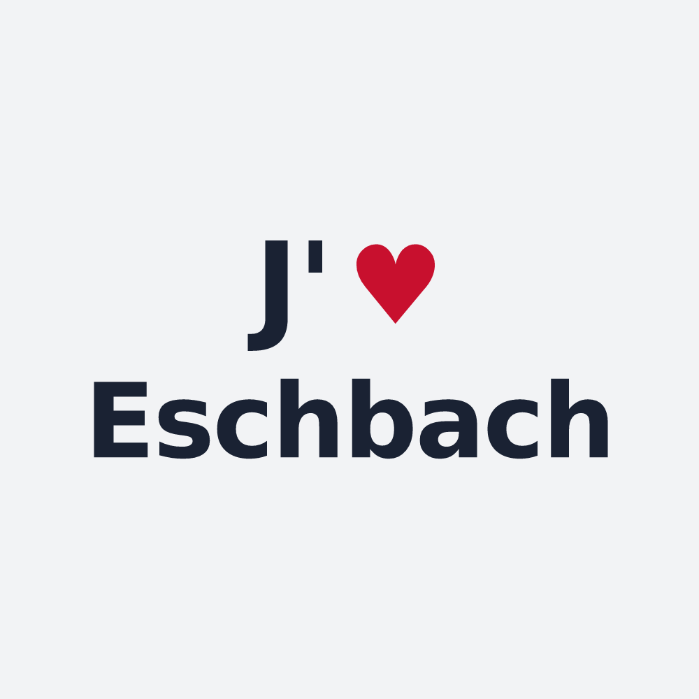 Poster personnalisé Eschbach — design J'aime Eschbach