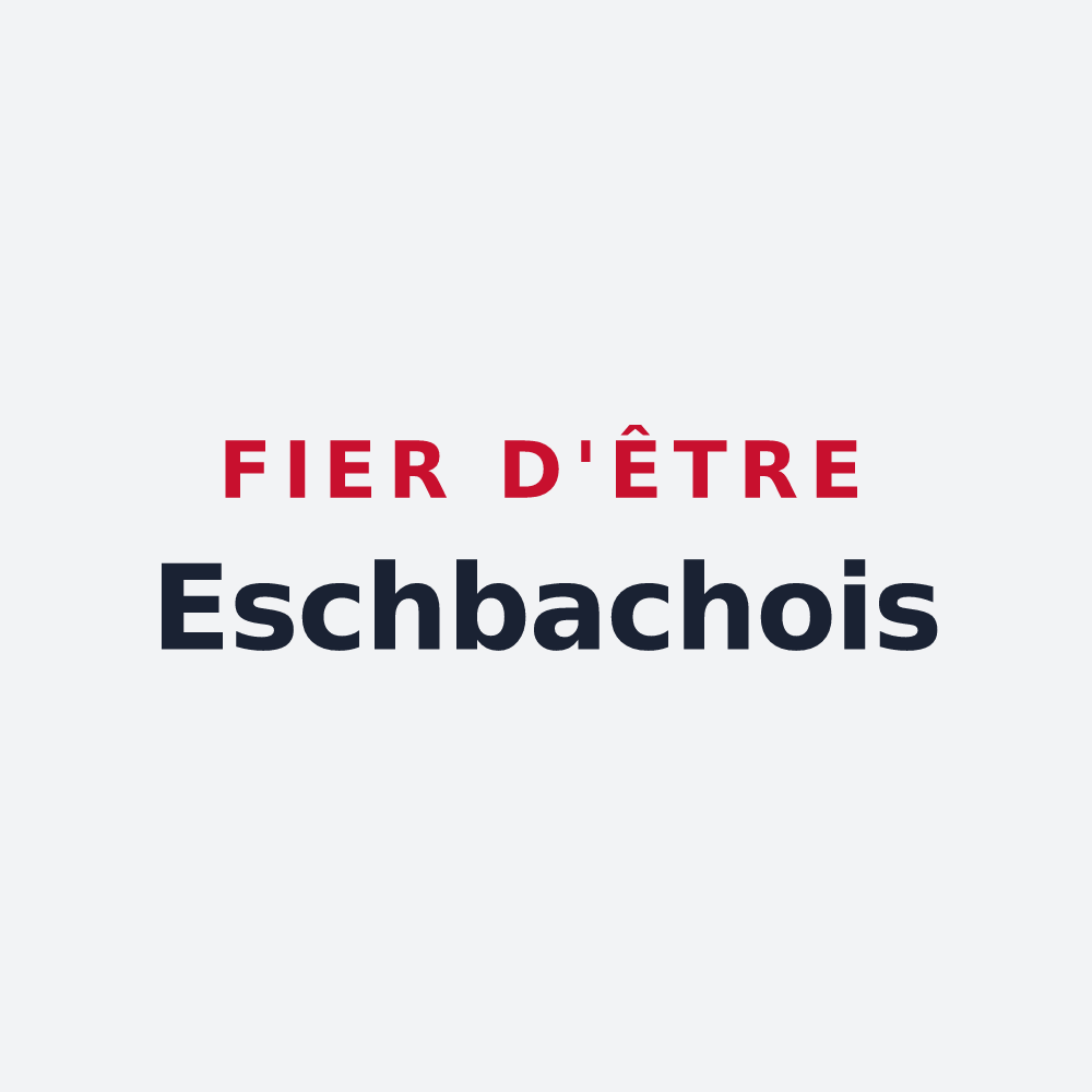 Poster « Fier d'être Eschbachois » — design pour Eschbach