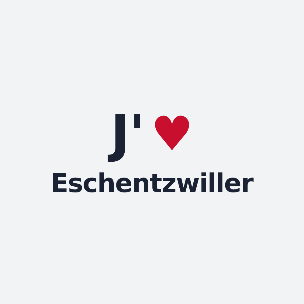Poster personnalisé Eschentzwiller — design J'aime Eschentzwiller