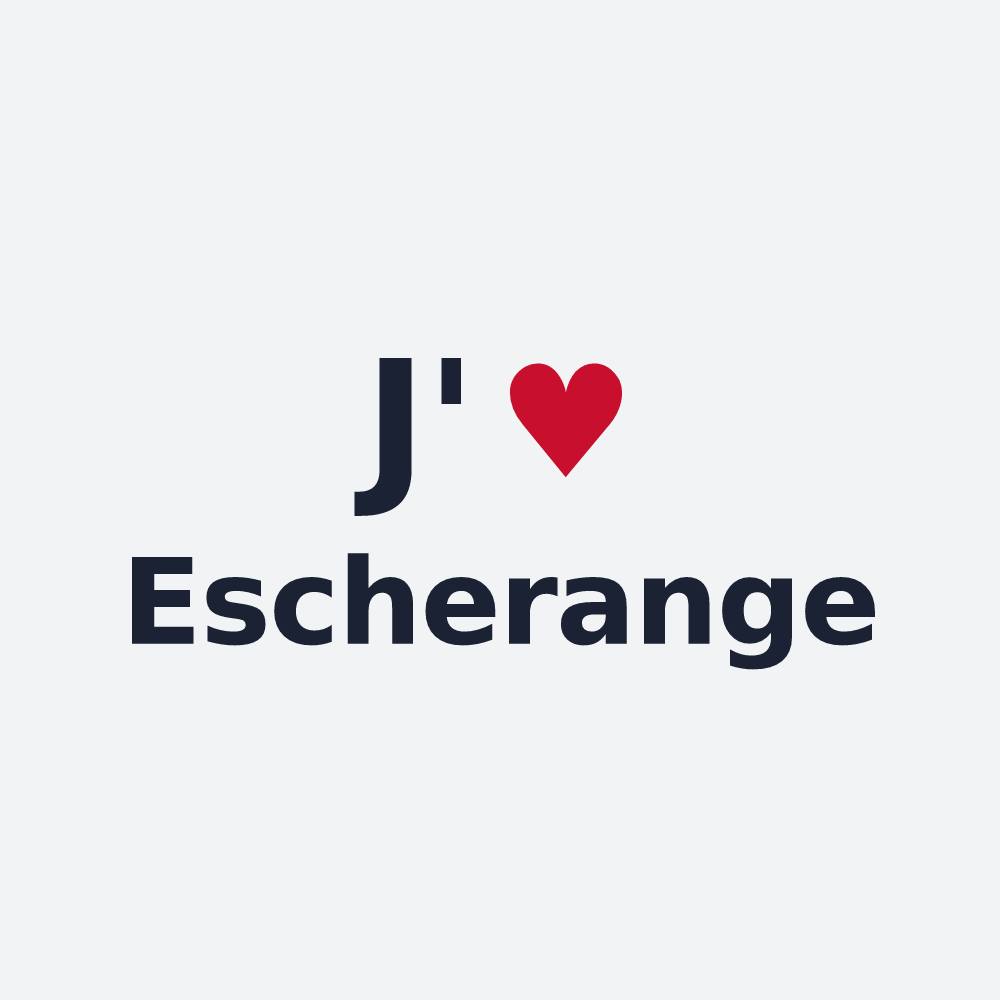 Poster personnalisé Escherange — design J'aime Escherange