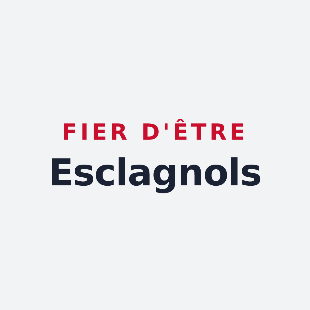 Poster « Fier d'être Esclagnols » — design pour Esclagne