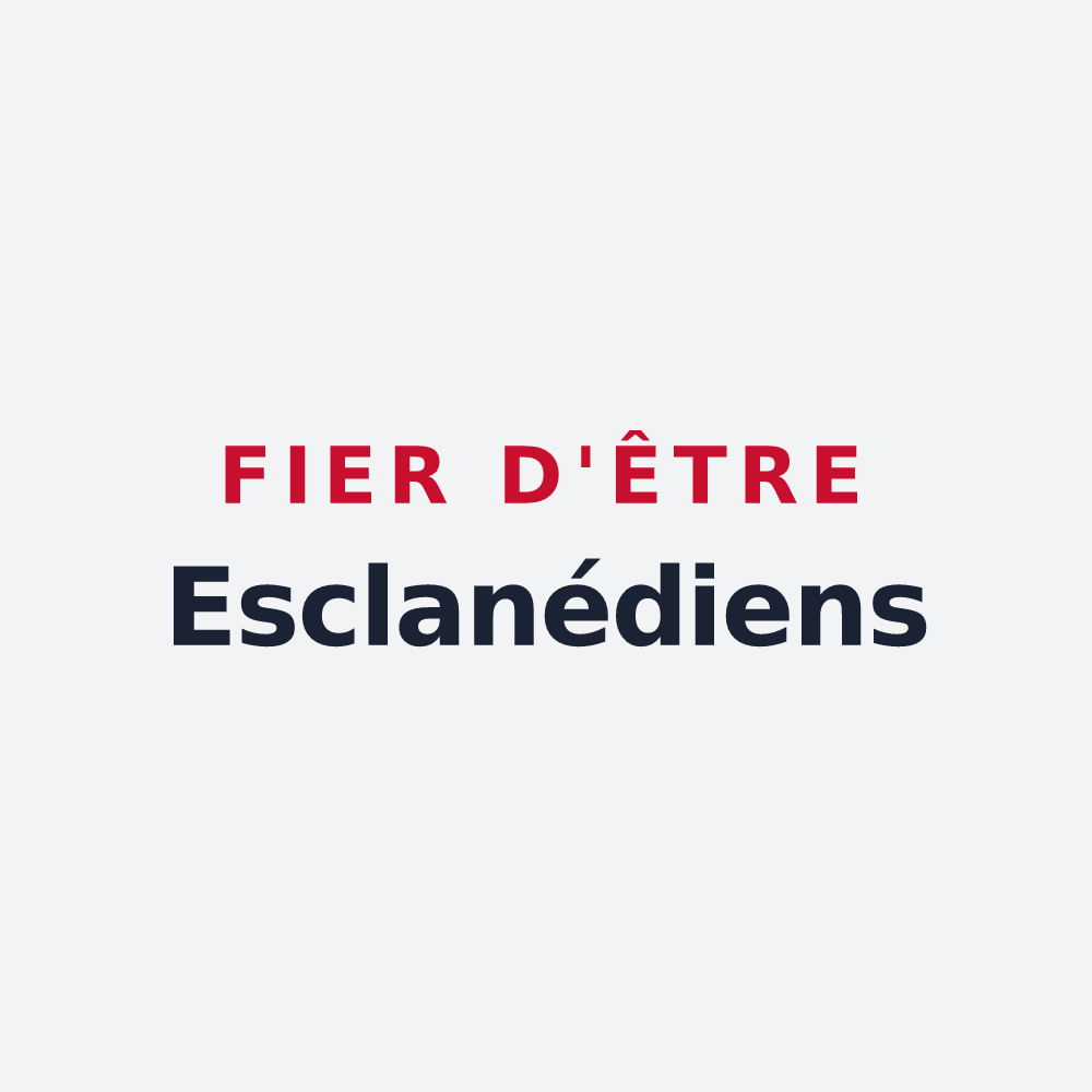 Poster « Fier d'être Esclanédiens » — design pour Esclanèdes