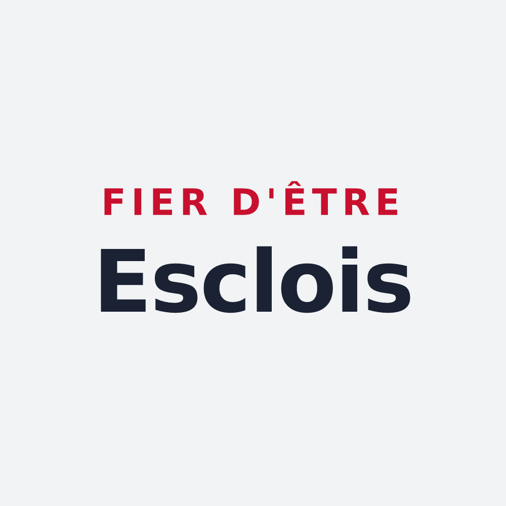 Poster « Fier d'être Esclois » — design pour Escles-Saint-Pierre