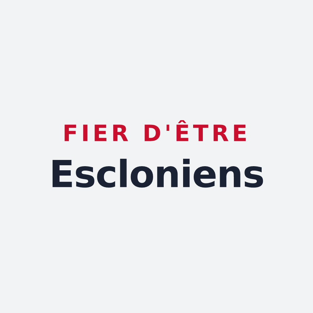 Poster « Fier d'être Escloniens » — design pour Escles