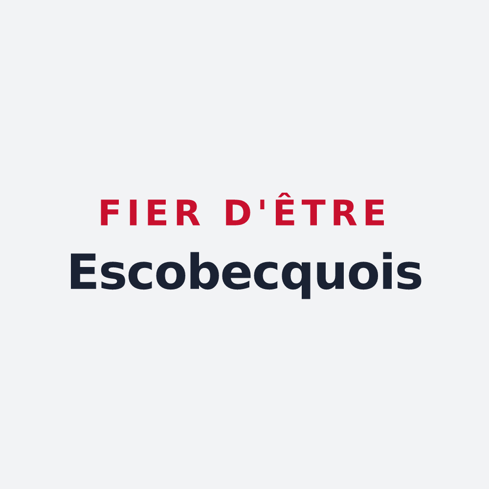 Poster « Fier d'être Escobecquois » — design pour Escobecques