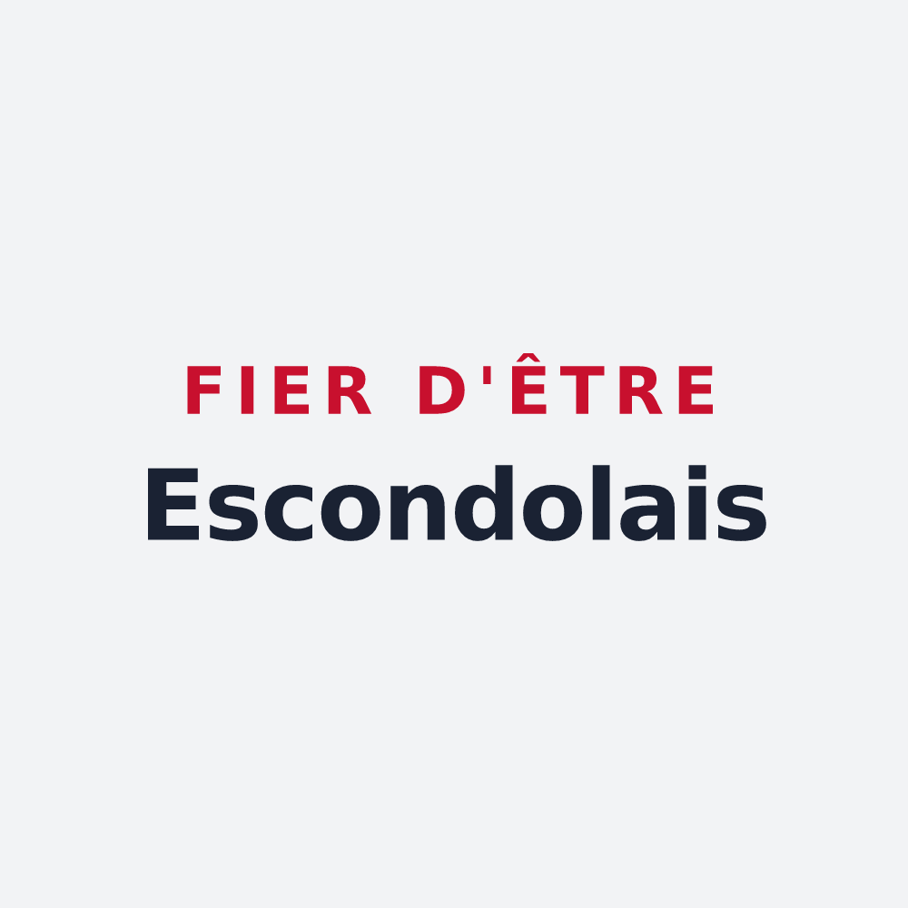Poster « Fier d'être Escondolais » — design pour Escondeaux