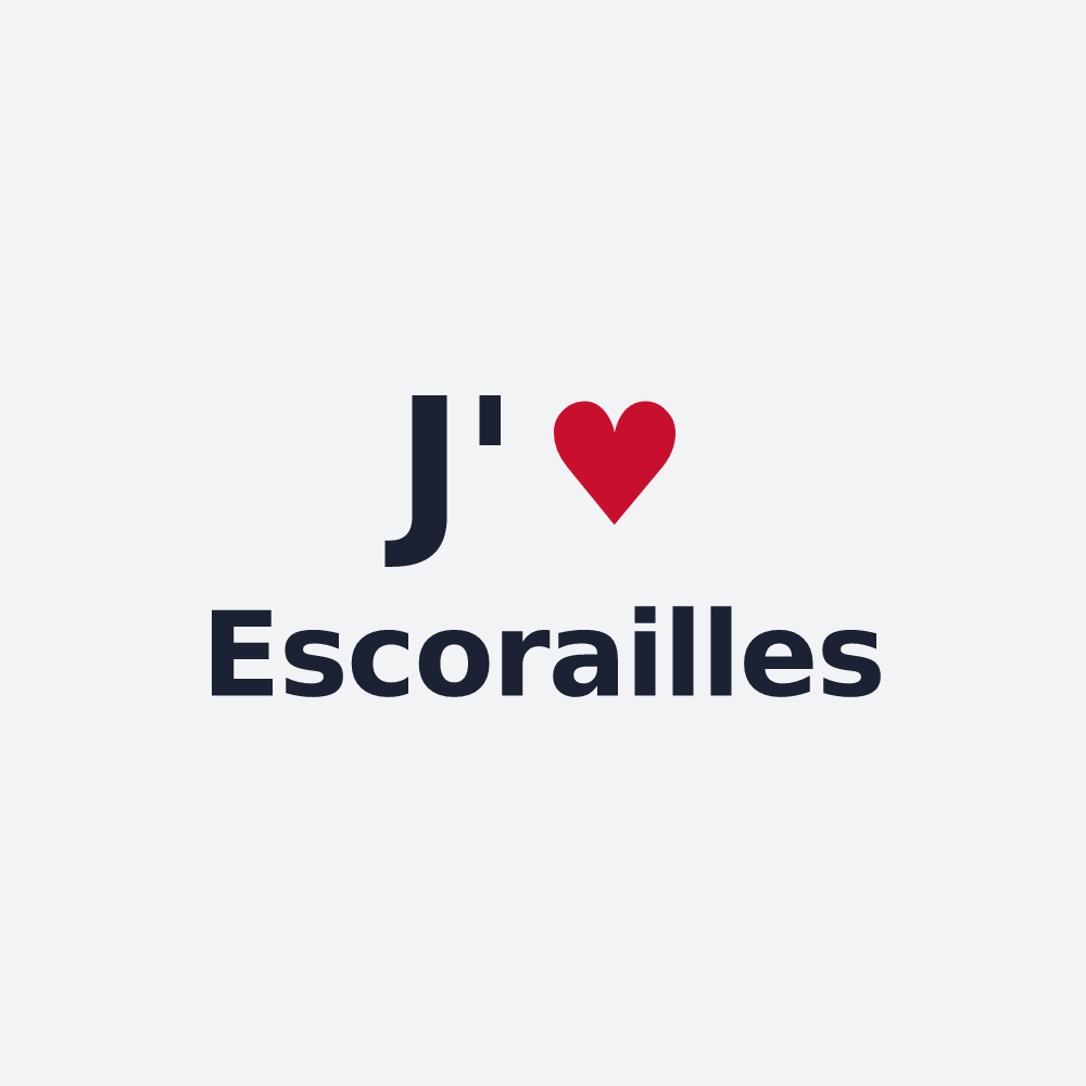 Poster personnalisé Escorailles — design J'aime Escorailles