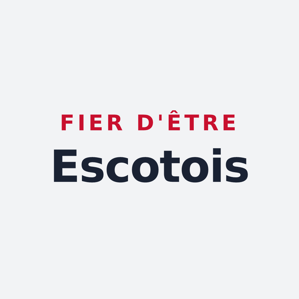 Poster « Fier d'être Escotois » — design pour Escots
