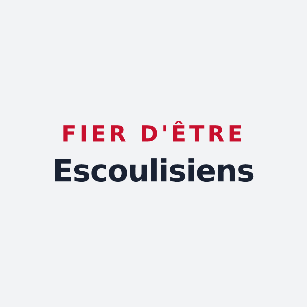 Poster « Fier d'être Escoulisiens » — design pour Escoulis
