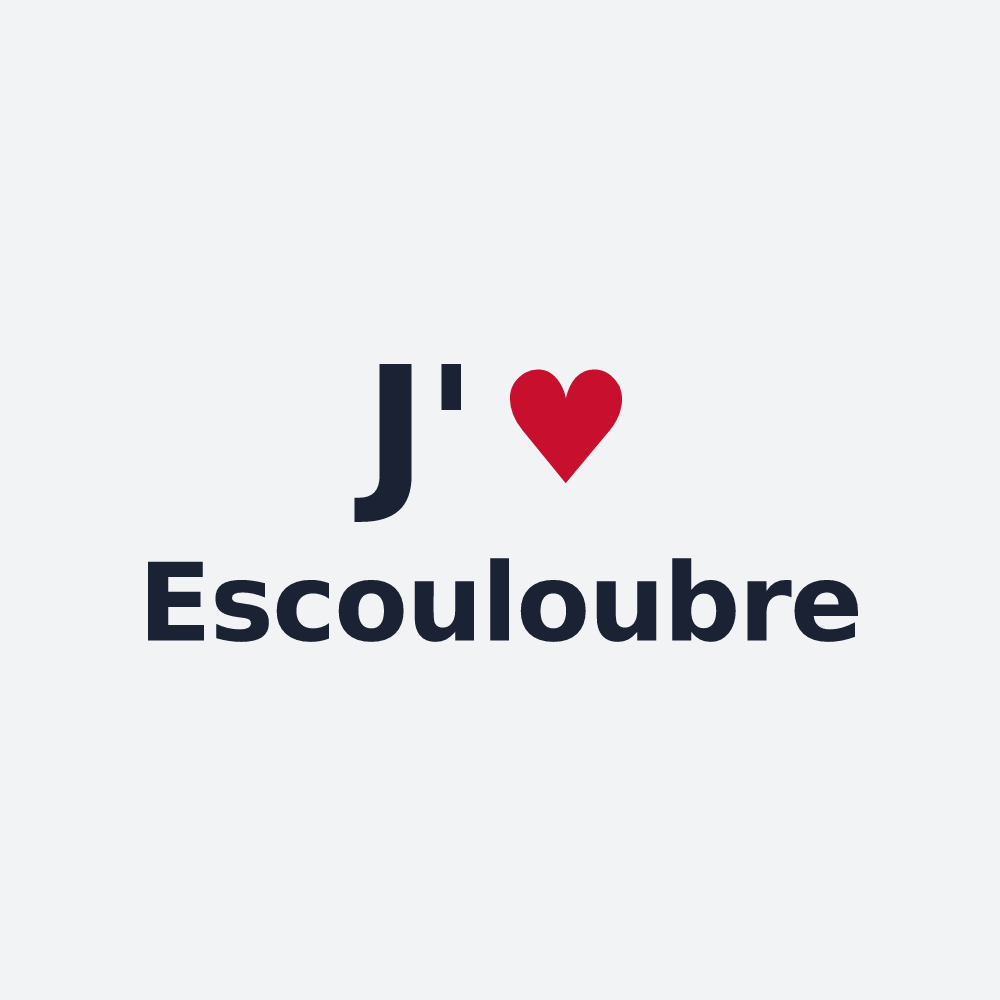Poster personnalisé Escouloubre — design J'aime Escouloubre