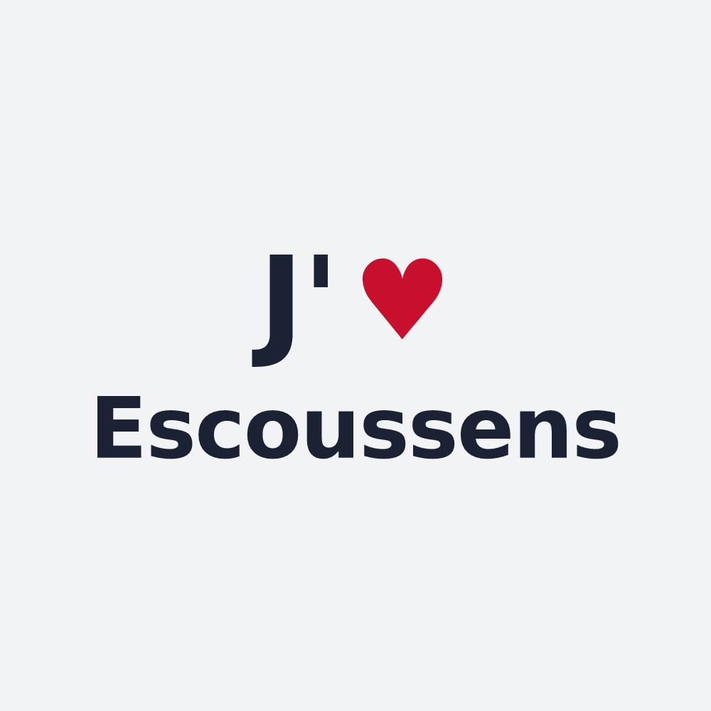 Poster personnalisé Escoussens — design J'aime Escoussens