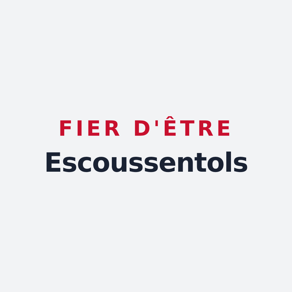 Poster « Fier d'être Escoussentols » — design pour Escoussens