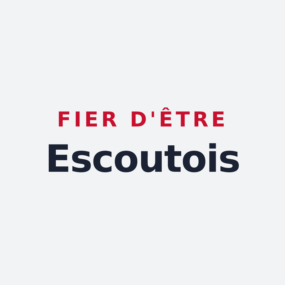 Poster « Fier d'être Escoutois » — design pour Escoutoux