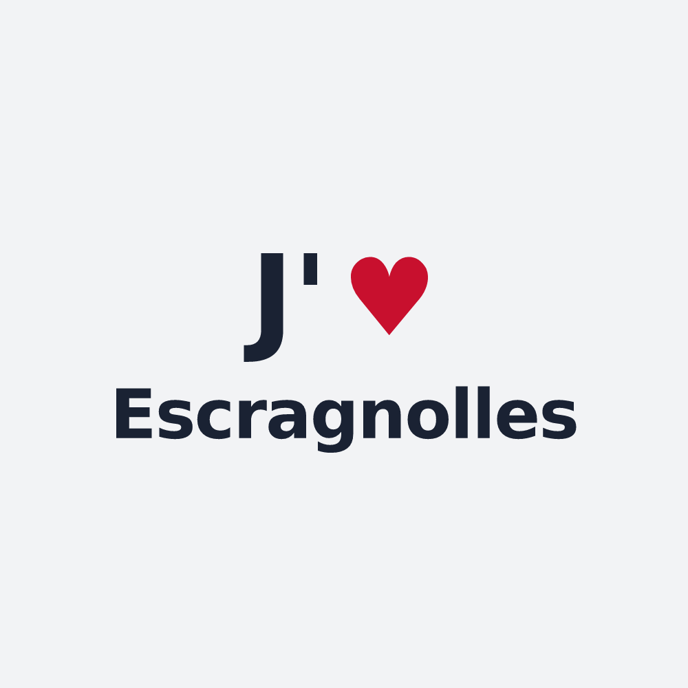 Poster personnalisé Escragnolles — design J'aime Escragnolles