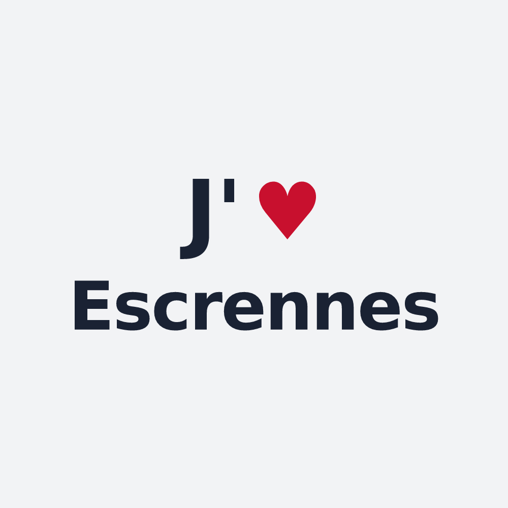 Poster personnalisé Escrennes — design J'aime Escrennes